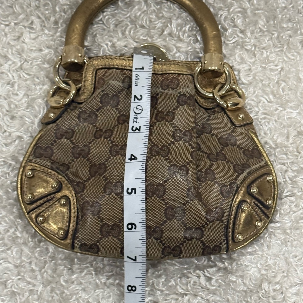 Gucci Indi Mini Brown and Gold Women's Handbag - Picture 10 of 14